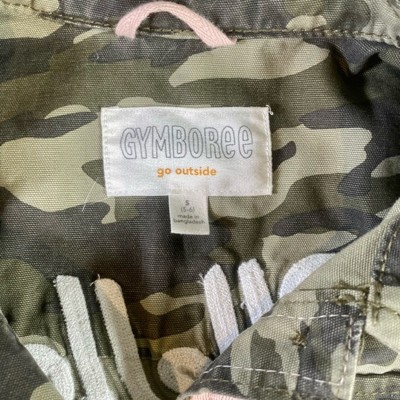 Gymboree Girls Military Jacket Camo Olive Embroidered Girlhoodcore Size 5/6 EUC - Picture 5 of 10